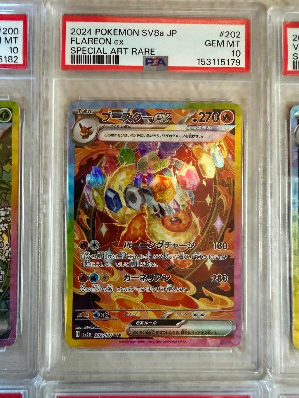 PSA 10 Terastal Festival Eevee Evolution Complete Sequential Set 10 Pokemon