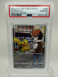 Pikachu CHR 054/049 SM11b Japanese Pokemon card PSA 10 GEM MT front
