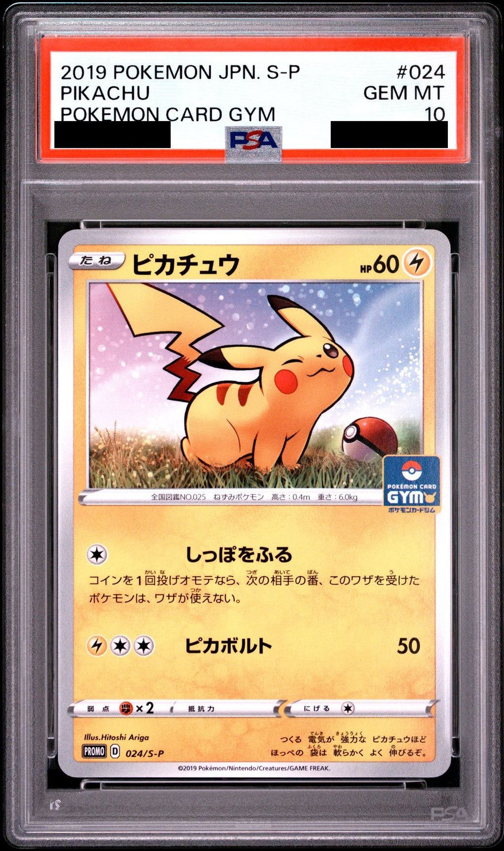 Pikachu PROMO 024 S-P PSA 10