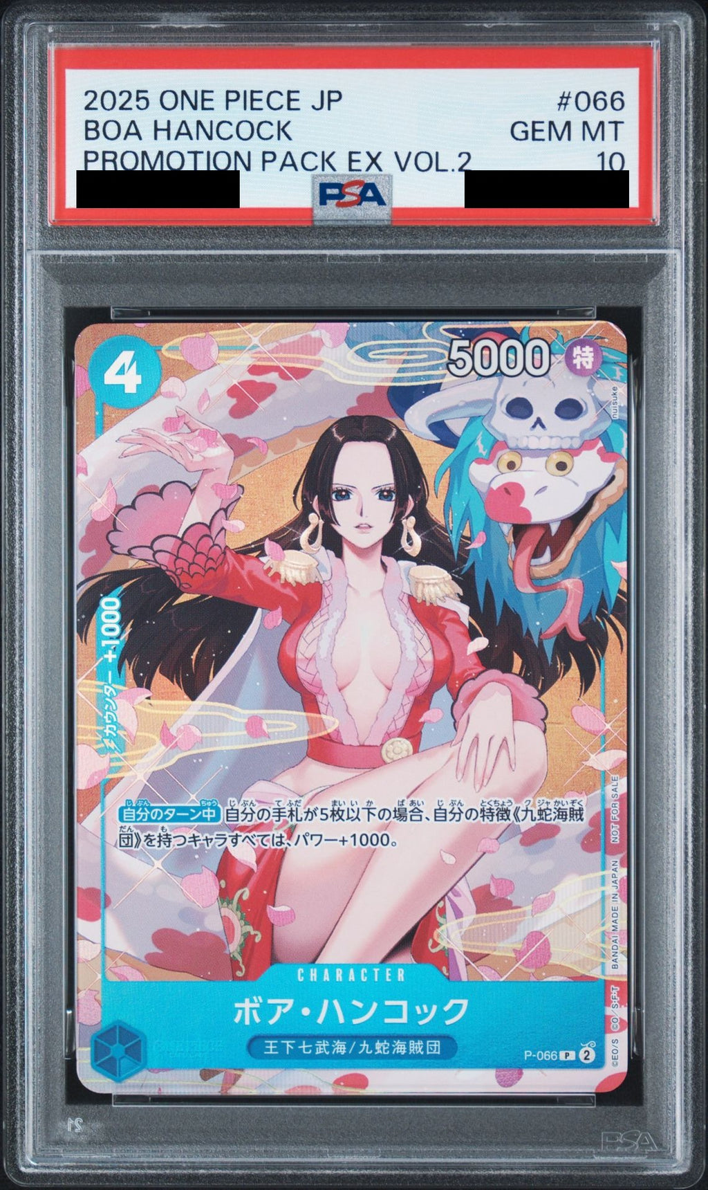 Boa Hancock P P-066 One Piece PSA 10