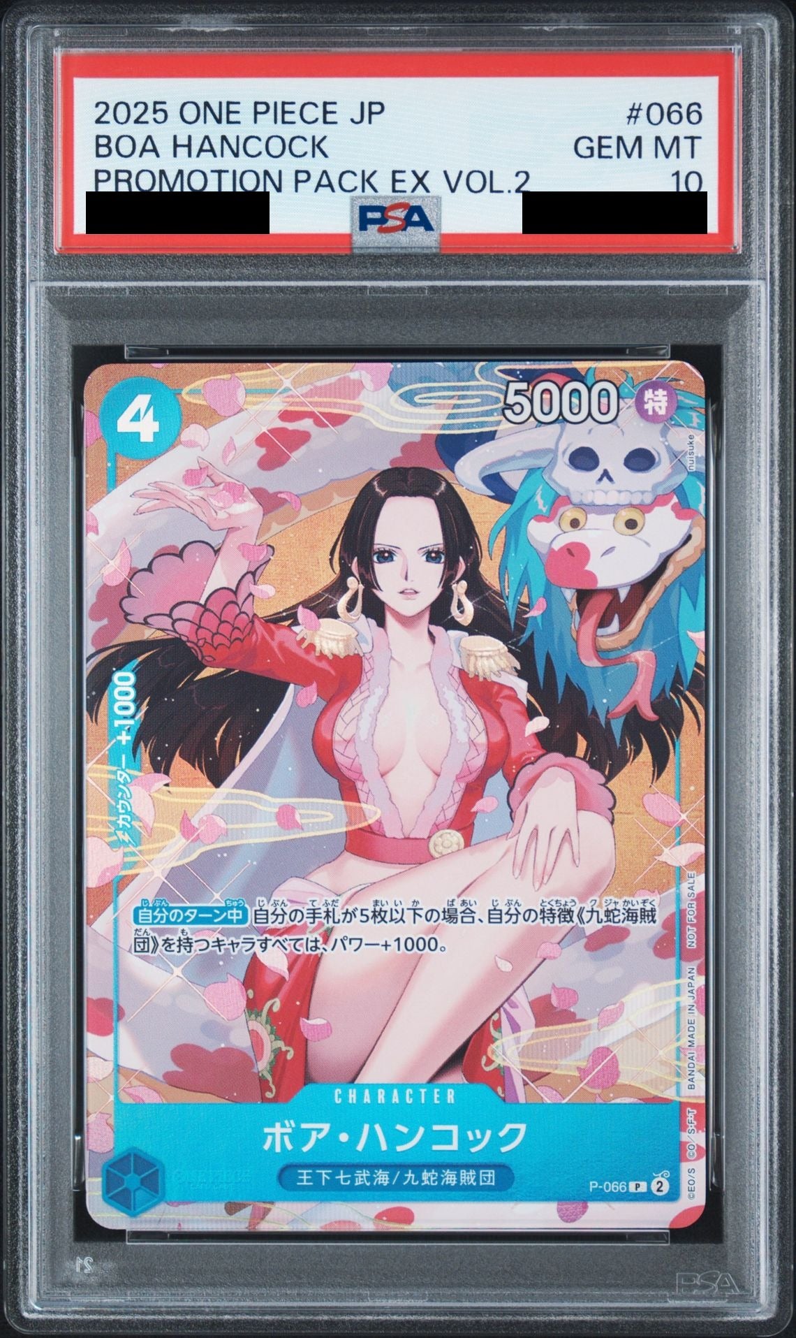 Boa Hancock P P-066 One Piece PSA 10