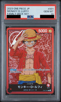 Monkey D. Luffy L ST01-001 One Piece PSA 10