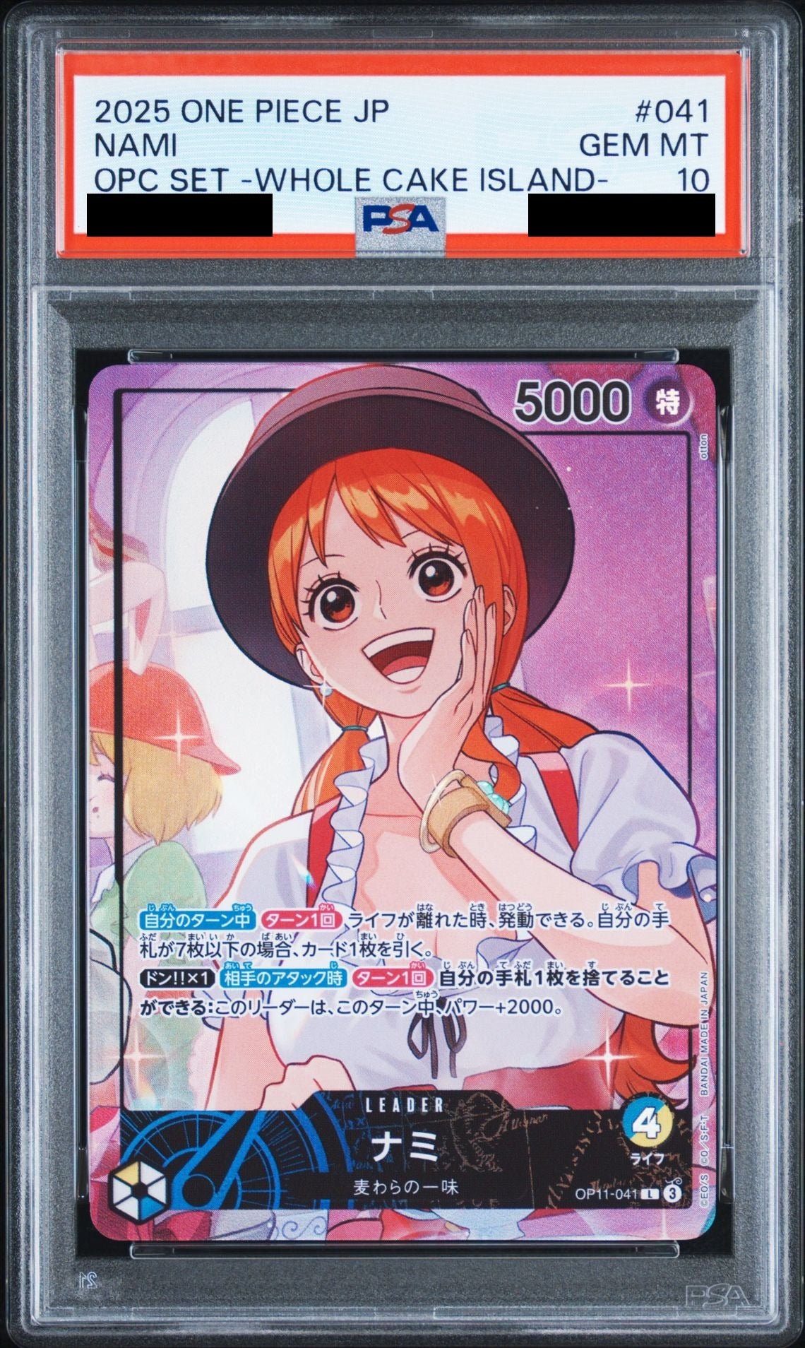 Nami L OP11-041 One Piece PSA 10