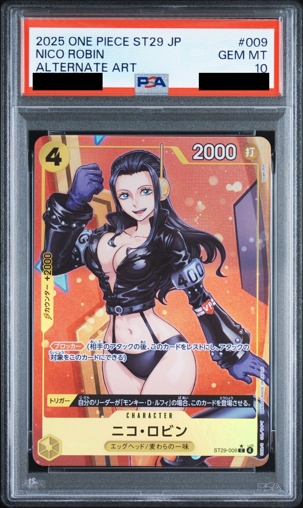 Nico Robin C-P ST29-009 One Piece PSA 10