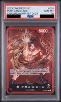 Portgas D. Ace L OP03-001 One Piece PSA 10
