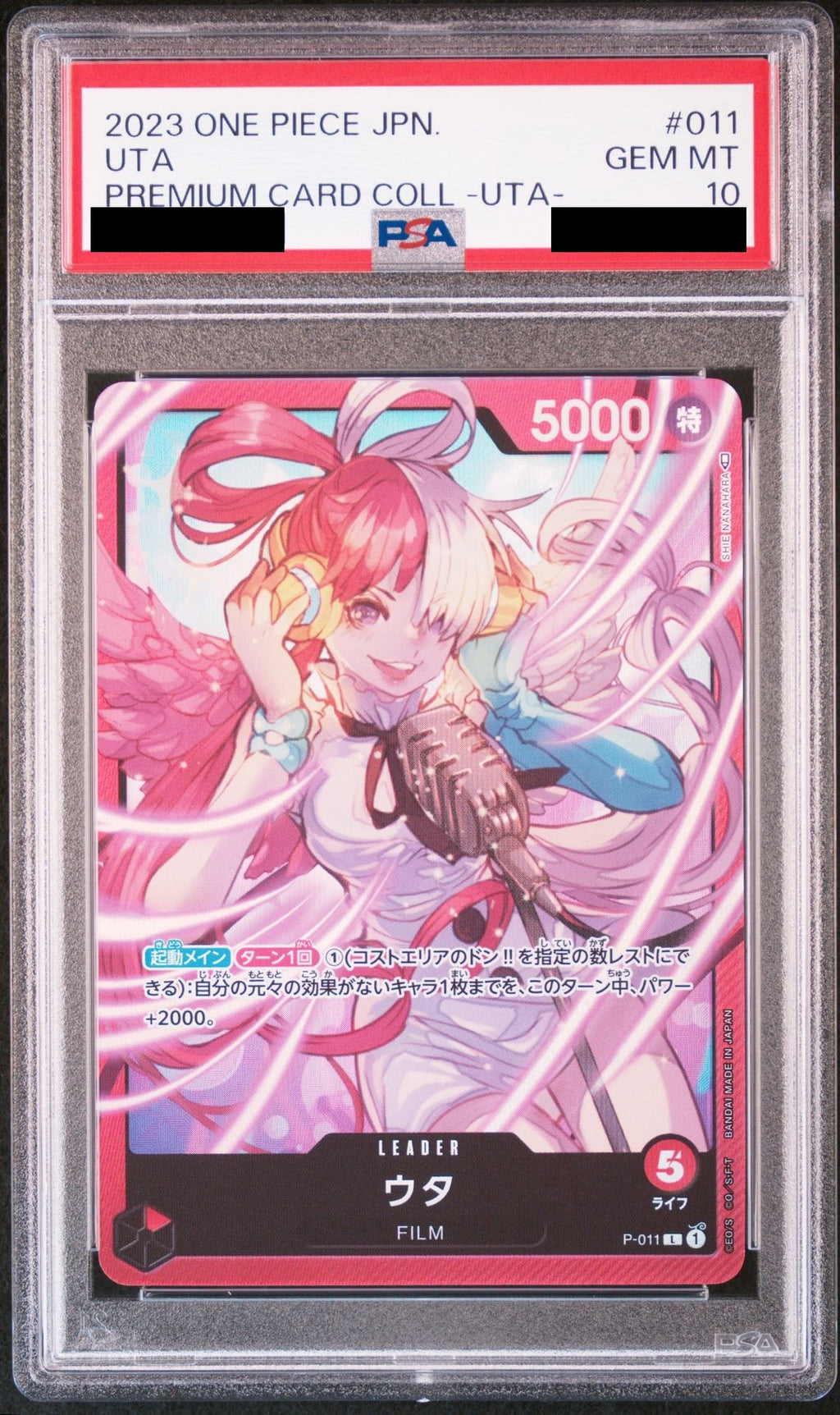 Uta L P-011 One Piece PSA 10