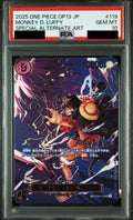 Monkey D. Luffy SEC-SPC OP09-119 One Piece PSA 10