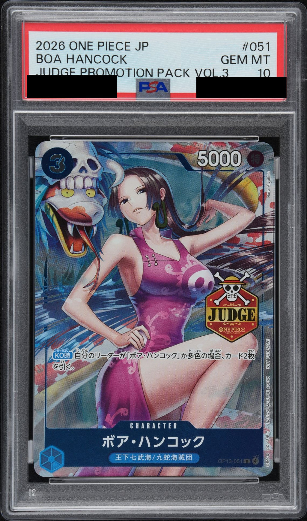 Boa Hancock R OP13-051 PSA 10