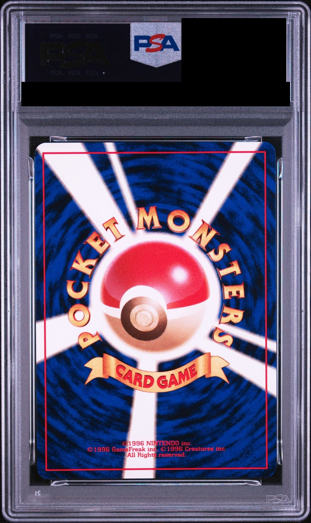 Chikorita Old Back No.152 PRMF-1 PSA 10 back