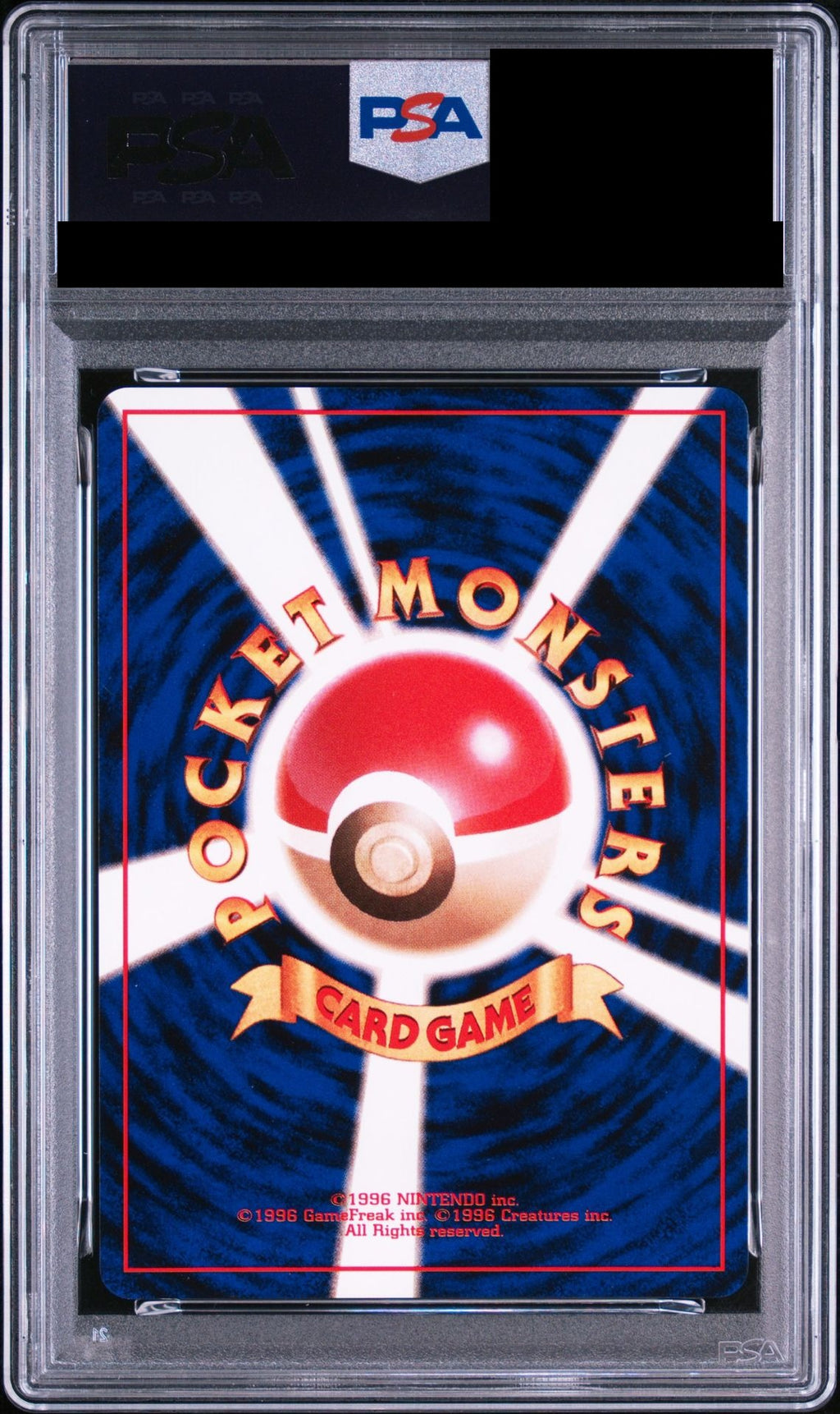 Cool Porygon P Old Back No.137 PROMO PSA 10 back