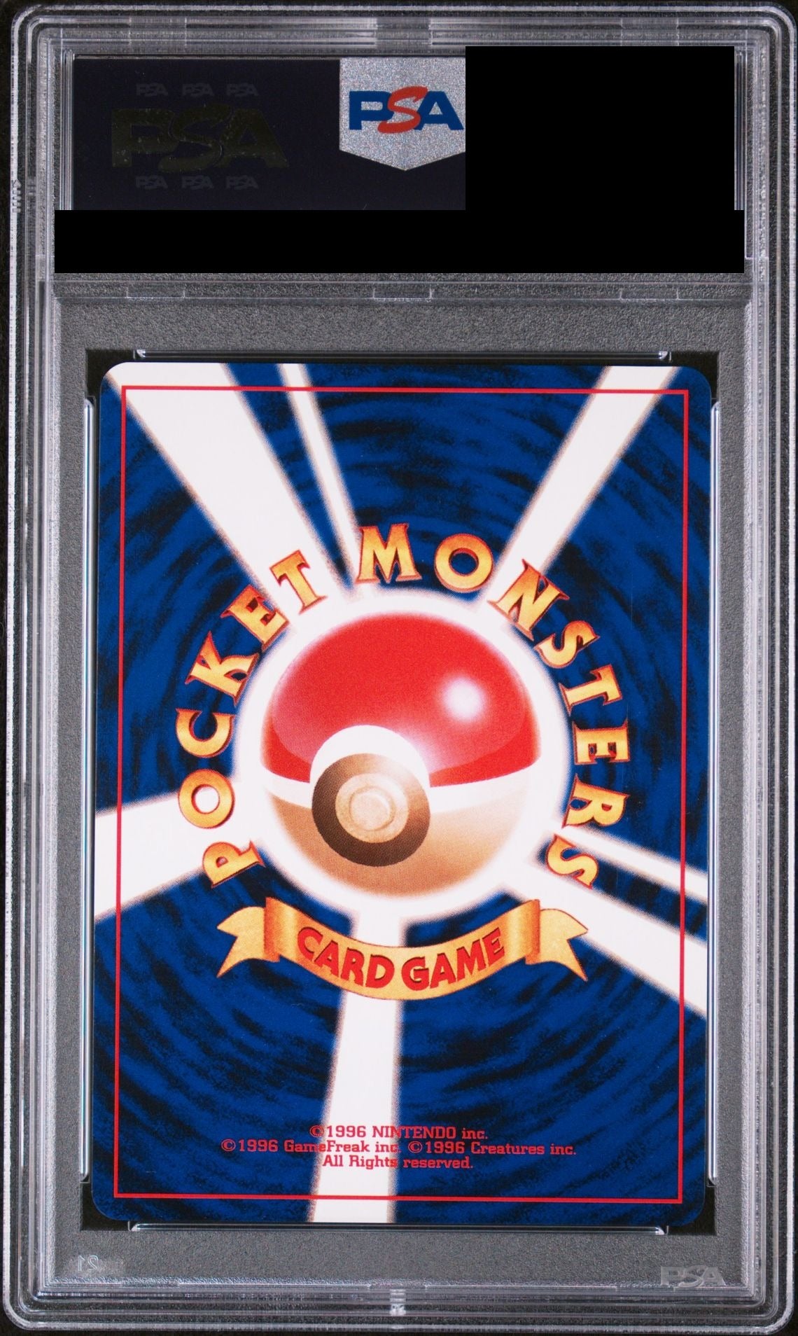 Dark Gengar No.094 Old Back Darkness, and to Light (neo4) PSA 10 back
