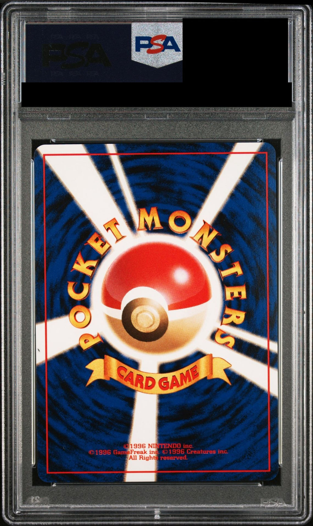 Mew PROMO No.151 Southern Islands Old Back (PMCG-P) PSA 10 back