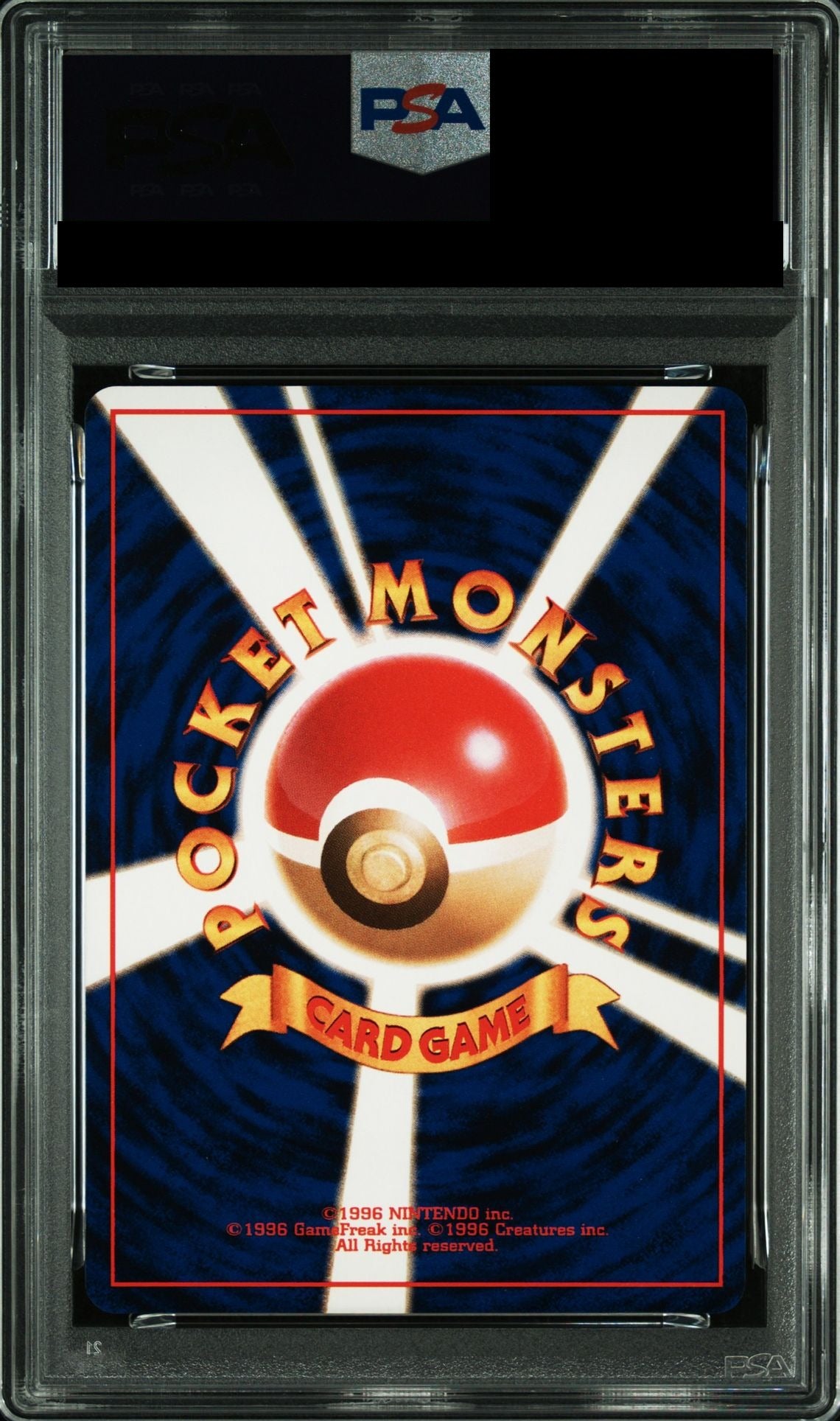 Lt. Surge's Electabuzz LV.28 Old Back No.125 PMCG-G1 PSA 10 back