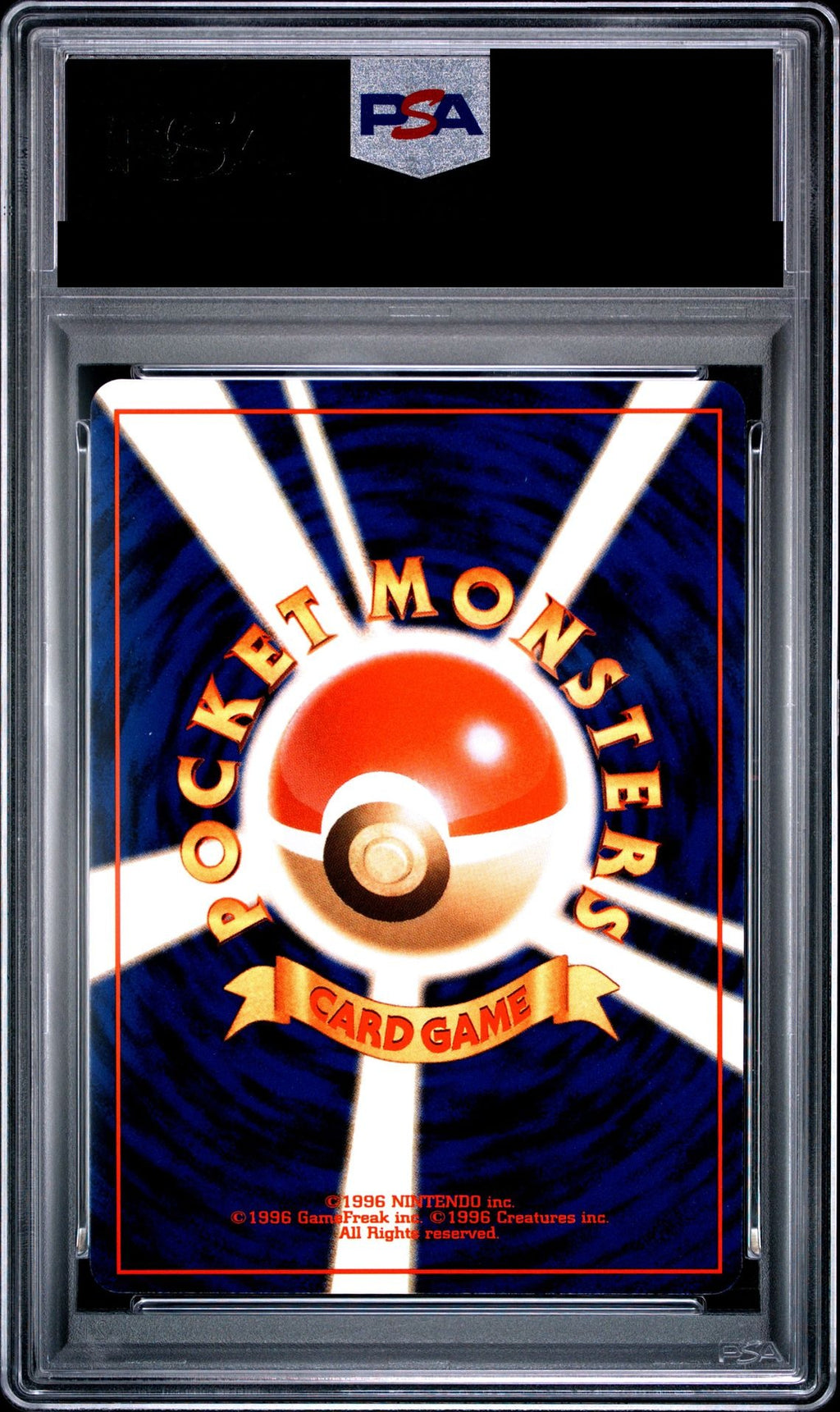 Pikachu No.025 Old Back Jungle (PMCG2) PSA 10 back