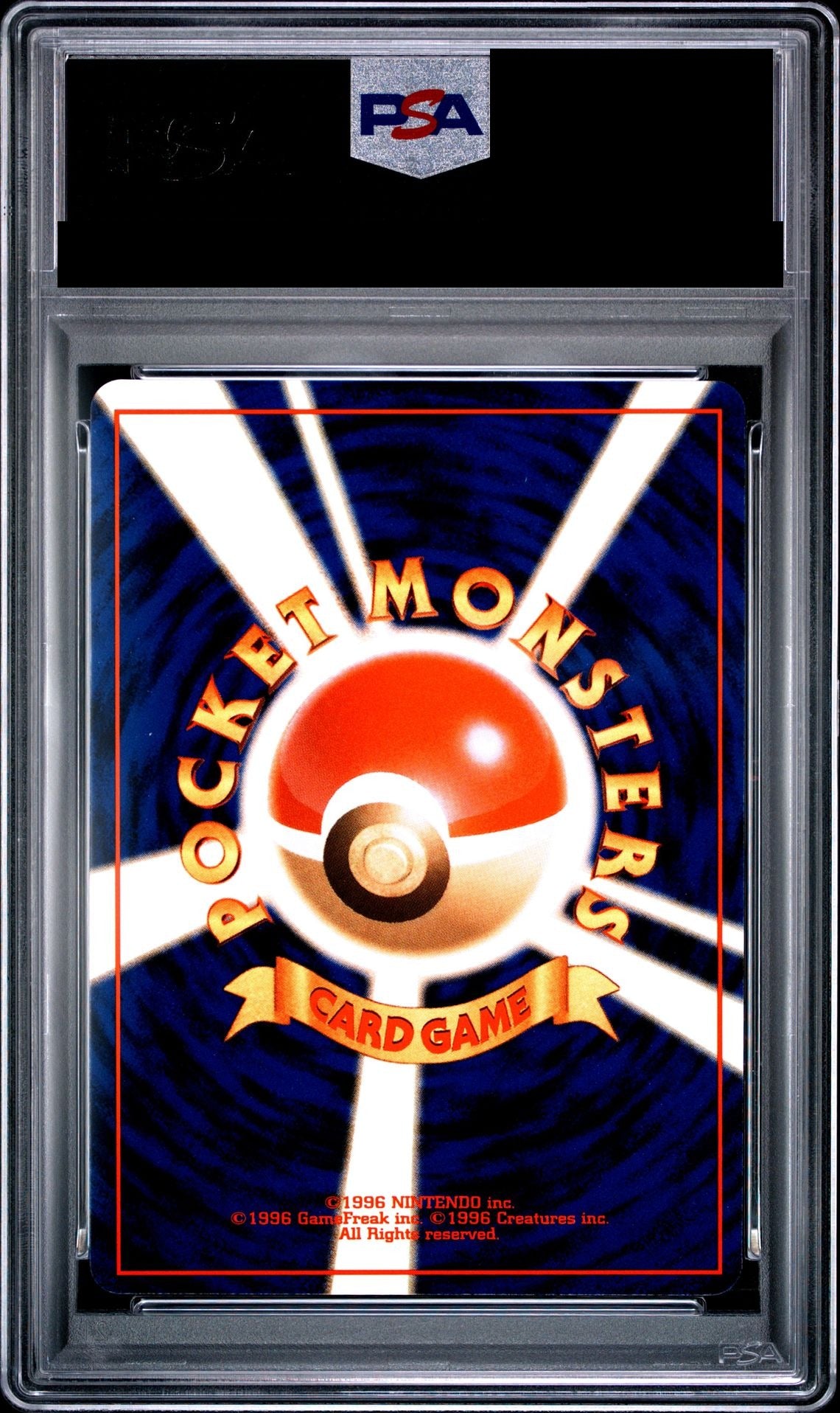 Pikachu No.025 Old Back Jungle (PMCG2) PSA 10 back