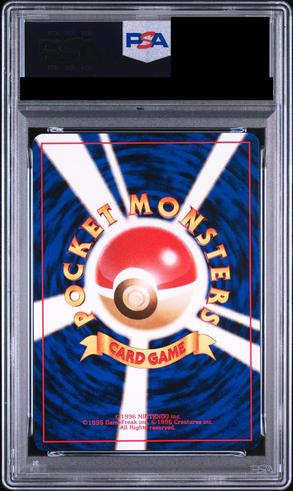 Dark Jolteon Old Back No.135 PMCG4 PSA 10 back