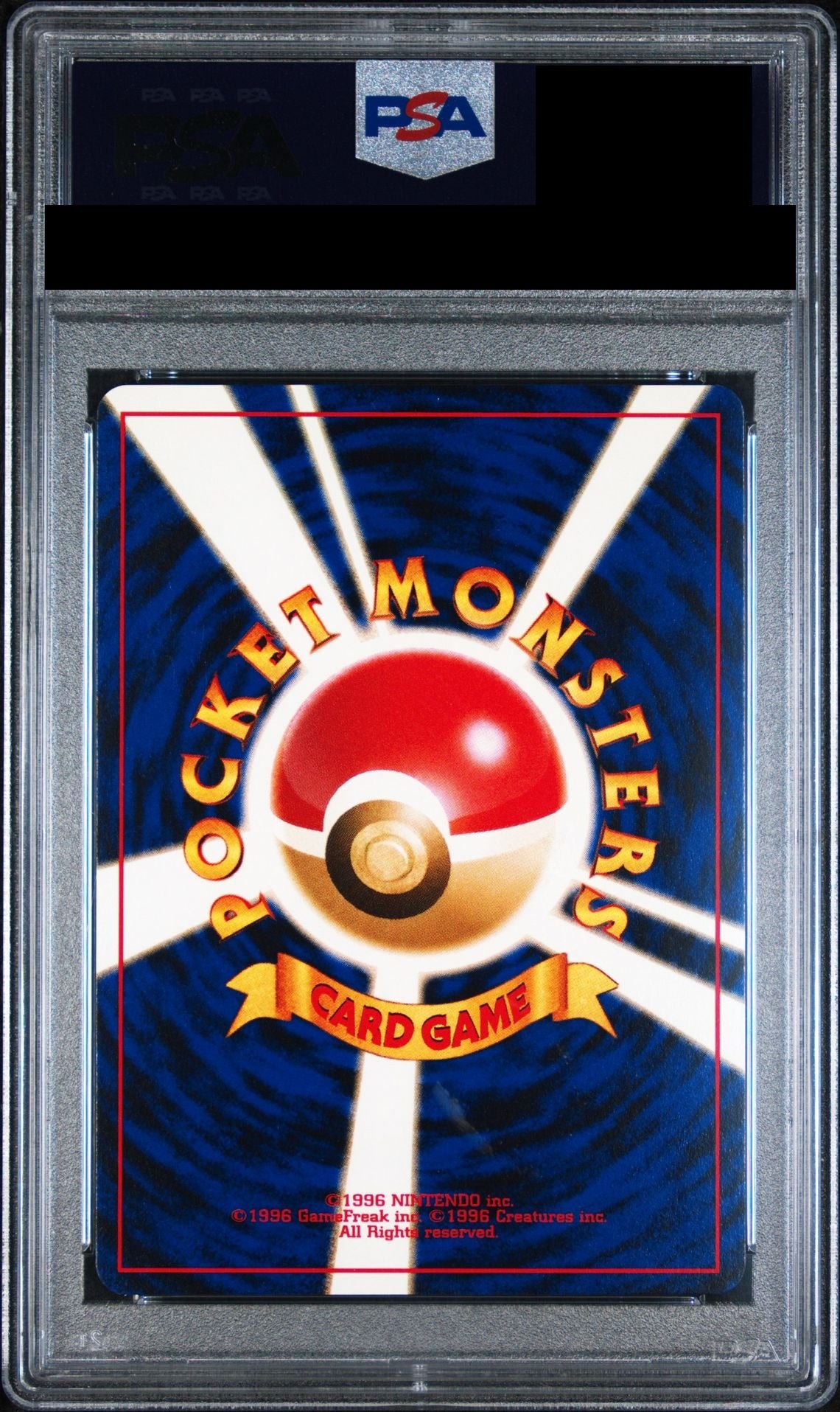 Espeon Premium File 2 Old Back No.196 neoP2 PSA 10 back