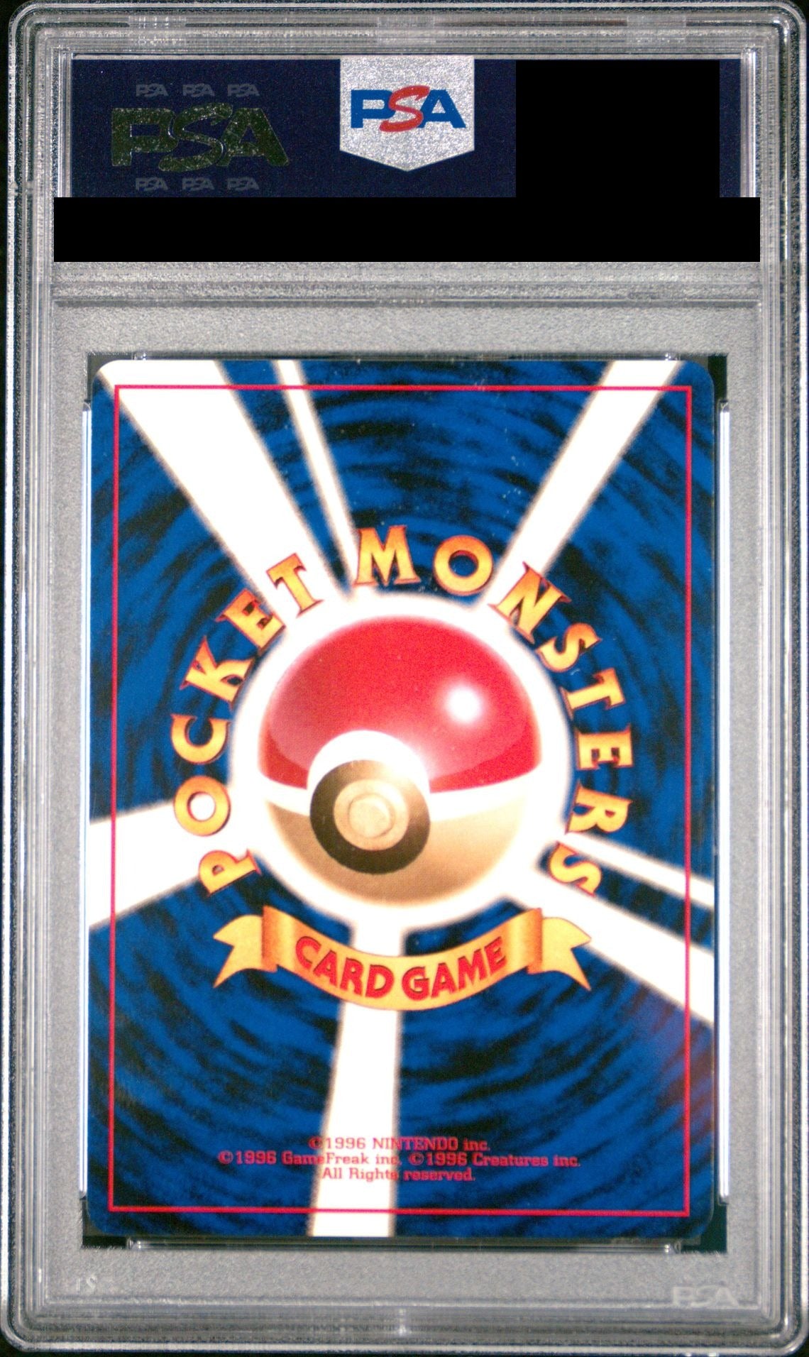 Dark Charizard Old Back No.006 PMCG4 PSA 10 back