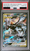 Pikachu & Zekrom GX SR SA 101/095 SM9 PSA 10