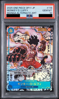 Monkey D. Luffy SEC Comic Parallel OP11-118 PSA 10