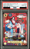 Boa Hancock SR SC Japanese Pattern Art OP14-112 PSA 10