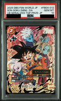 Son Goku Mini DA SR* Ultimate Battle Serialized Top Prize JP FB04-012 Dragon Ball PSA 10