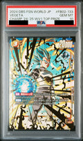 Vegeta SR* Championship 24-25 Wave 1 Top Prize FB02-133 Dragon Ball PSA 10