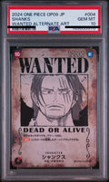 Shanks SR Special Card Wanted Poster OP09-004 One Piece PSA 10