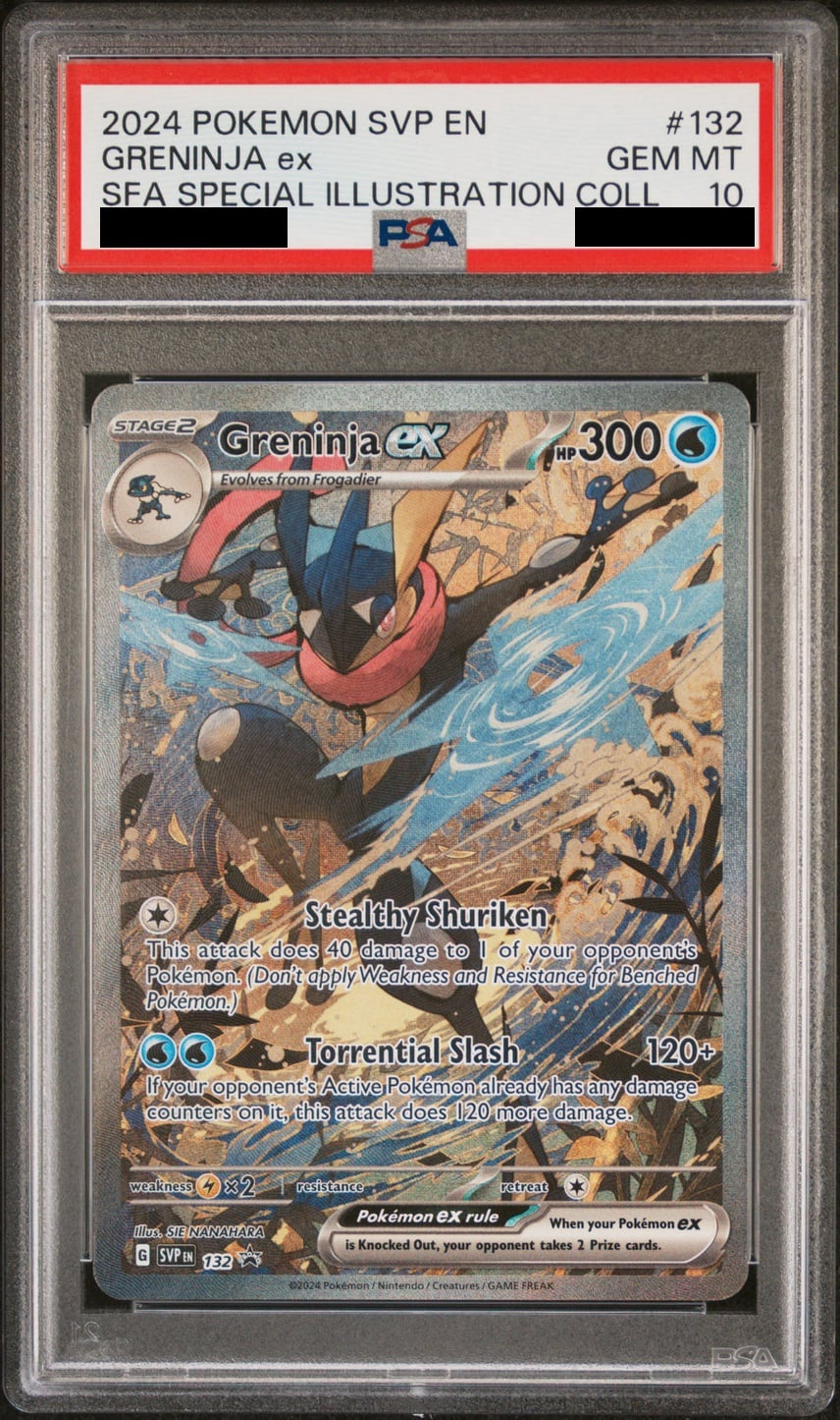 Greninja ex P EN 132 - SVP - Japanese - PSA 10 GEM MT