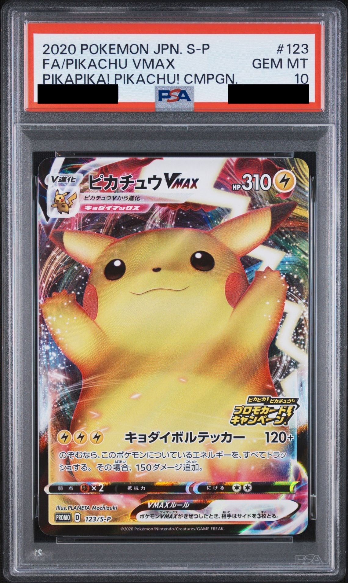 Pikachu VMAX Banzai 123 S-P PSA 10