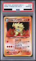 Dark Tyranitar Old Back No.248 neo4 PSA 10