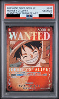 Monkey D. Luffy Wanted SR-SPC ST01-012 One Piece PSA 10