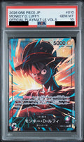 Monkey D. Luffy L EB02-010 One Piece PSA 10