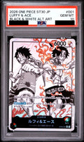 Luffy & Ace L-P ST30-001 One Piece PSA 10