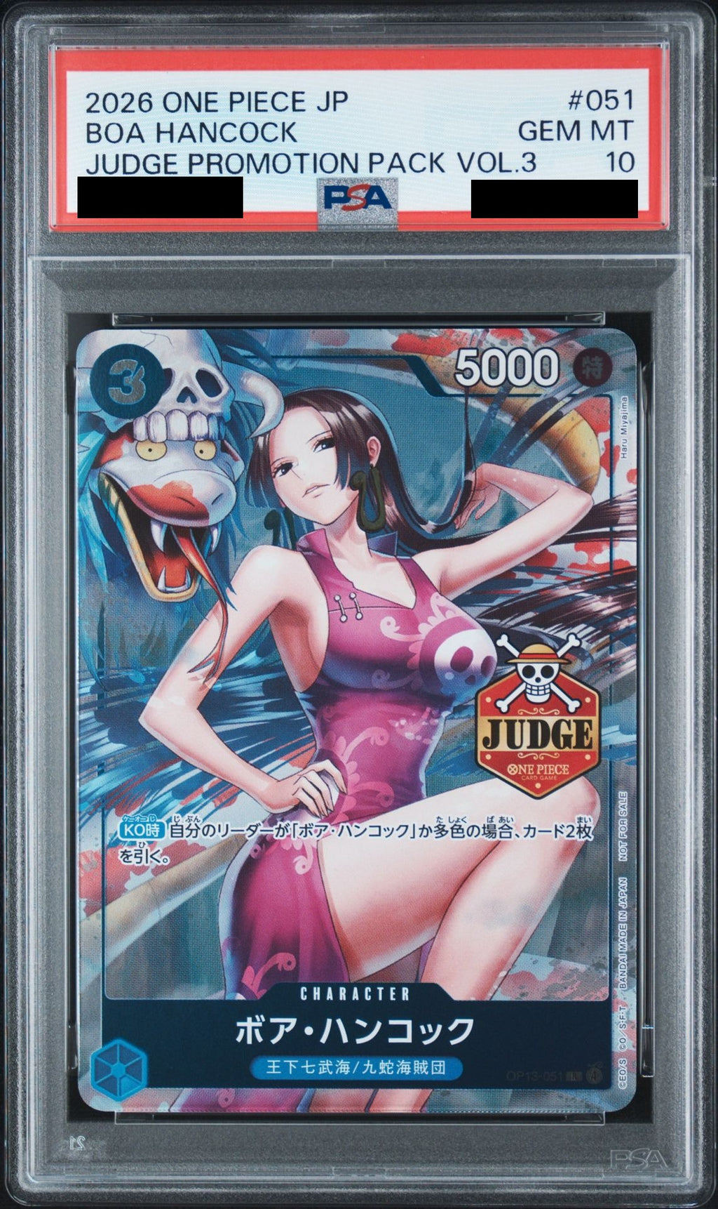 Boa Hancock R OP13-051 One Piece PSA 10