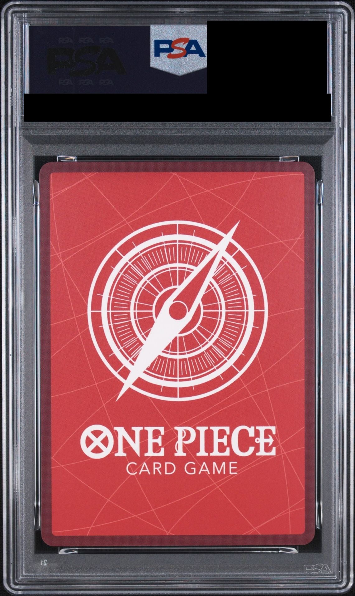 Monkey D. Luffy L-P OP01-003 One Piece PSA 10 back