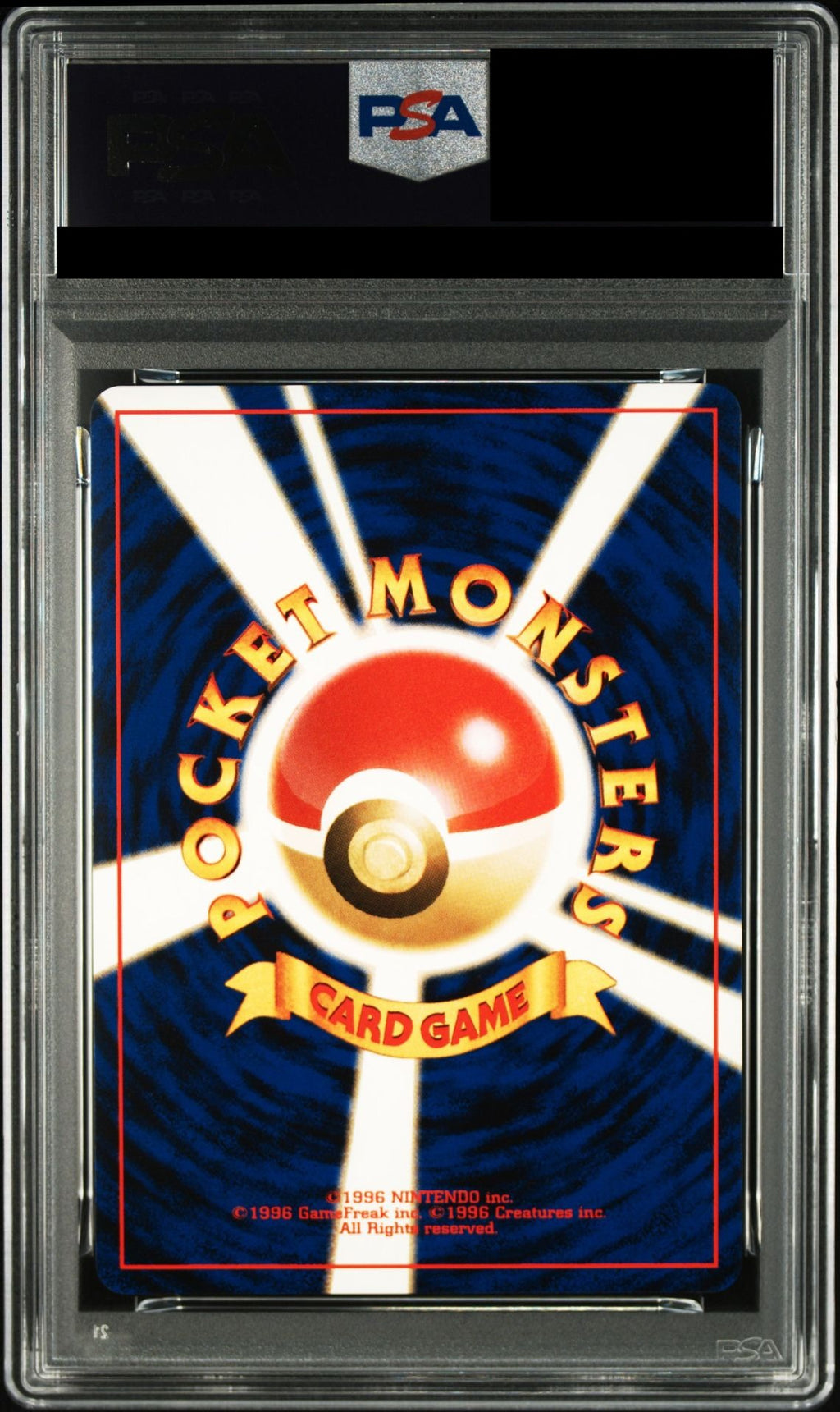 Pichu Old Back No.172 neo1 PSA 10 back