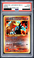 Entei LV.37 Old Back No.244 PRMF-2 PSA 10